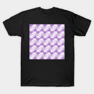 Halloween Haunted House Pattern Purple T-Shirt